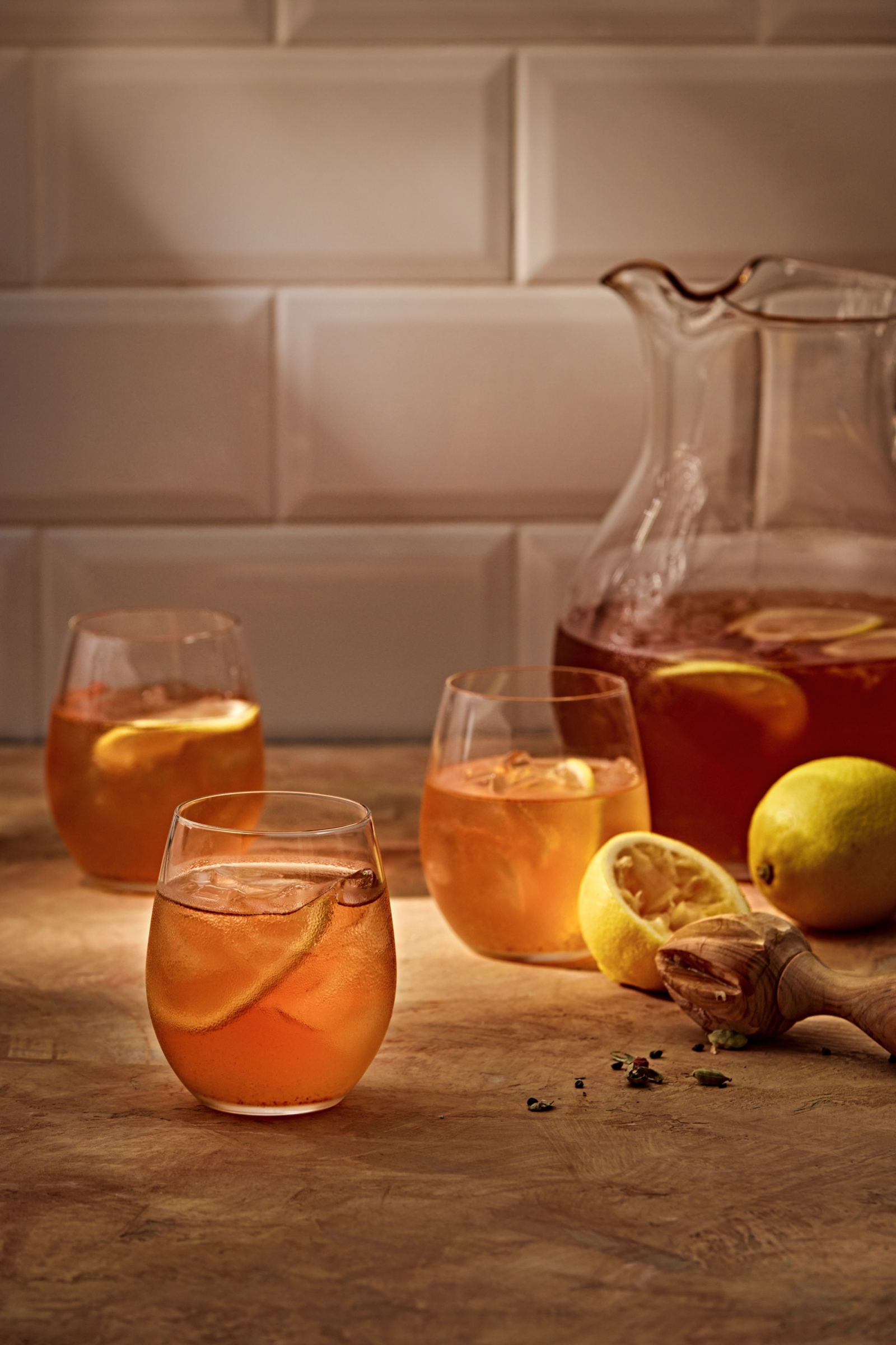 Peach and Apple Iced Tea