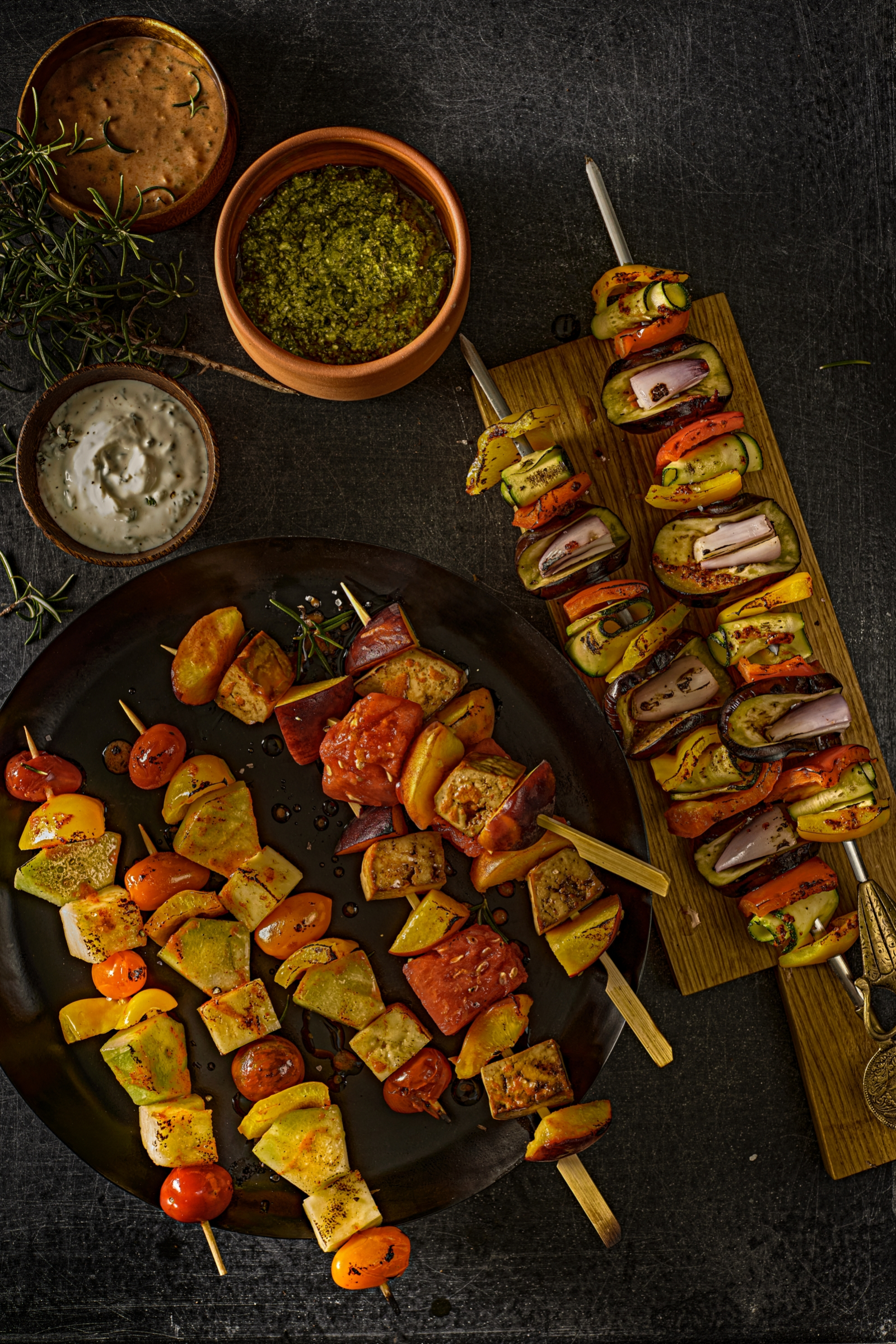 Paneer skewers